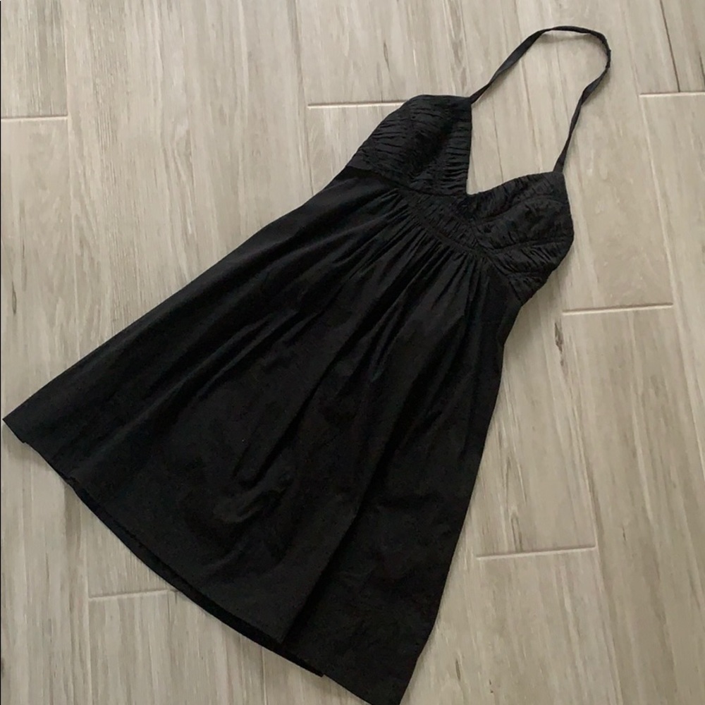 BCBG black halter dress